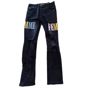 Homme + Femme Rip Jeans